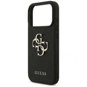 Etui Guess Grained Big 4G & Classic Logo do Apple iPhone 17 Pro czarny