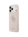 Etui Guess Grained Big 4G & Classic Logo do Apple iPhone 17 Pro Max różowy