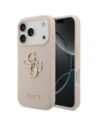 Etui Guess Grained Big 4G & Classic Logo do Apple iPhone 17 Pro różowy