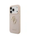 Etui Guess Grained Big 4G & Classic Logo do Apple iPhone 17 Pro różowy