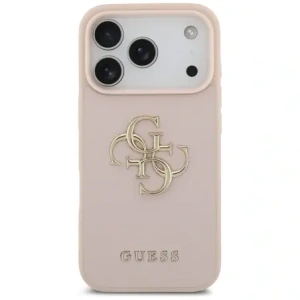 Etui Guess Grained Big 4G & Classic Logo do Apple iPhone 17 Pro różowy