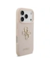 Etui Guess Grained Big 4G & Classic Logo do Apple iPhone 17 Pro różowy