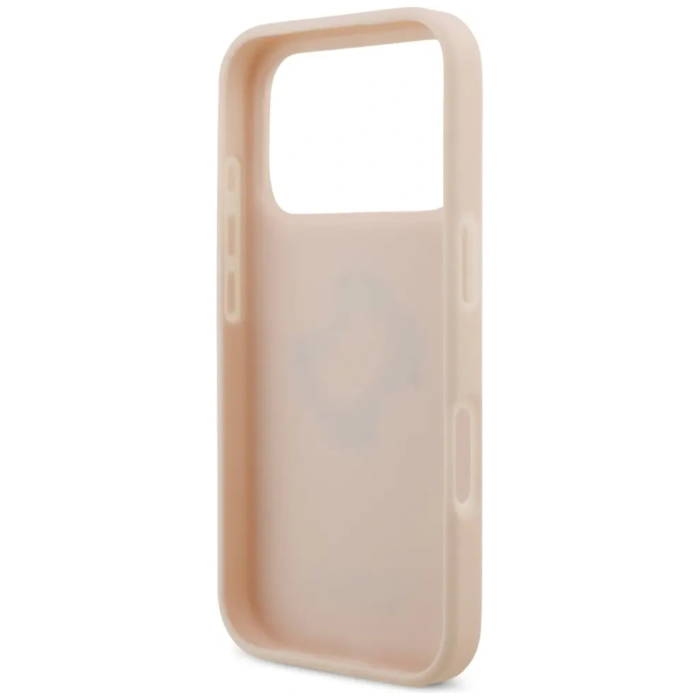 Etui Guess Grained Big 4G & Classic Logo do Apple iPhone 17 Pro różowy