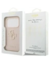Etui Guess Grained Big 4G & Classic Logo do Apple iPhone 17 Pro różowy