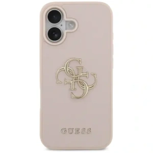 Etui Guess Grained Big 4G & Classic Logo do Apple iPhone 17 różowy