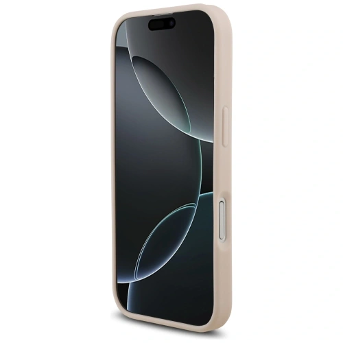 Etui Guess Grained Big 4G & Classic Logo do Apple iPhone 17 różowy