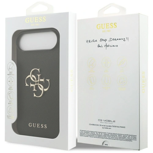 Etui Guess Grained Big 4G & Classic Logo do Apple iPhone Air czarny