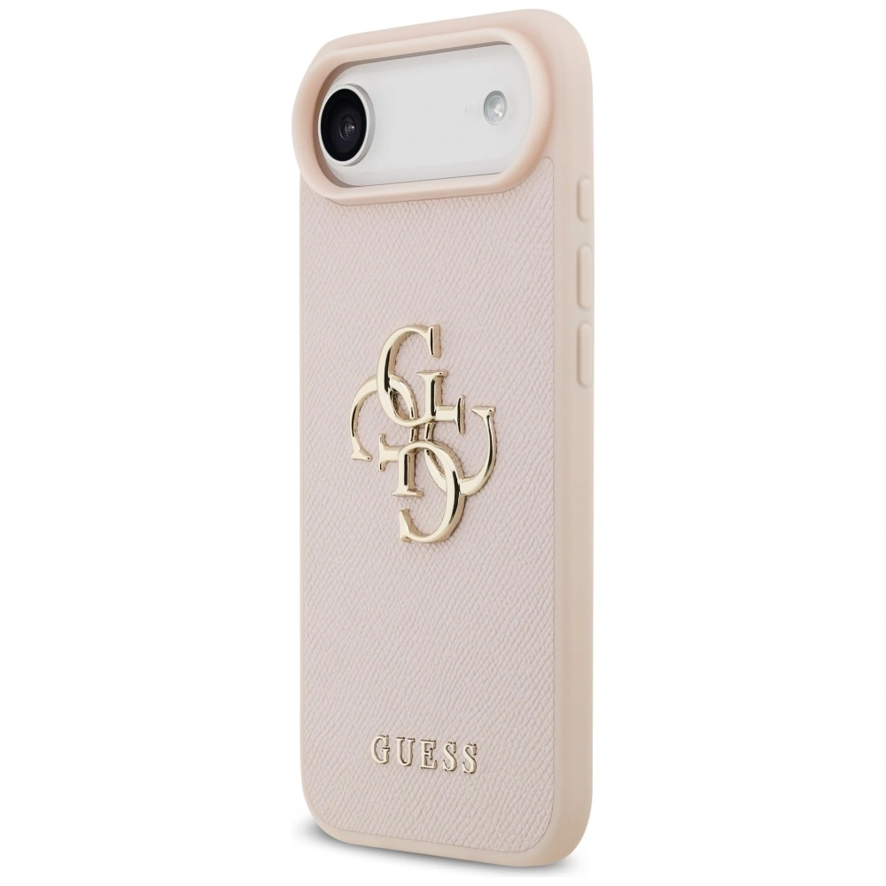 Etui Guess Grained Big 4G & Classic Logo do Apple iPhone Air różowy