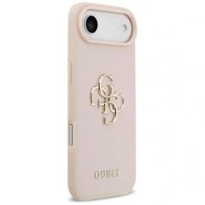 Etui Guess Grained Big 4G & Classic Logo do Apple iPhone Air różowy