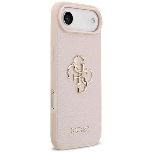 Etui Guess Grained Big 4G & Classic Logo do Apple iPhone Air różowy