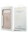 Etui Guess Grained Big 4G & Classic Logo do Apple iPhone Air różowy