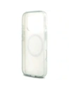 Etui Guess IML Flower & Tonal Circle MagSafe do Apple iPhone 17 Pro zielony