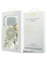 Etui Guess IML Flower & Tonal Circle MagSafe do Apple iPhone 17 Pro zielony