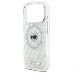 Etui Karl Lagerfeld IML Karl Head Logo MagSafe do Apple iPhone 17 Pro szary