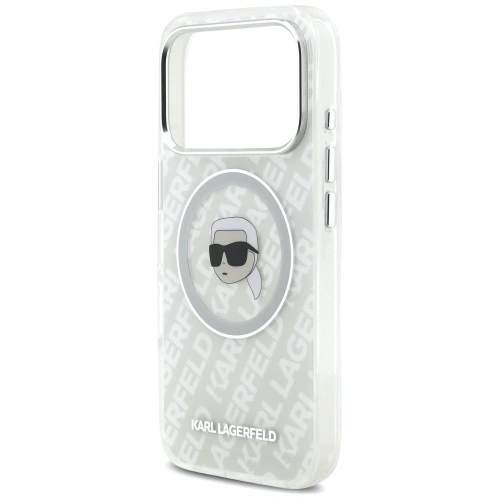 Etui Karl Lagerfeld IML Karl Head Logo MagSafe do Apple iPhone 17 Pro szary
