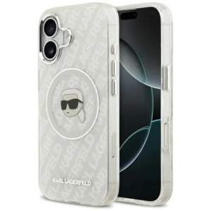 Etui Karl Lagerfeld IML Karl Head Logo MagSafe do Apple iPhone 17 szary