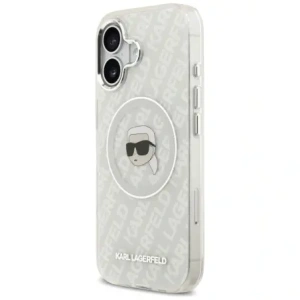 Etui Karl Lagerfeld IML Karl Head Logo MagSafe do Apple iPhone 17 szary