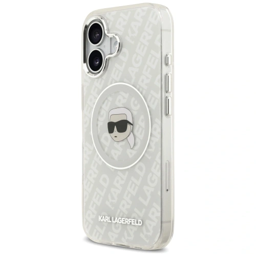 Etui Karl Lagerfeld IML Karl Head Logo MagSafe do Apple iPhone 17 szary