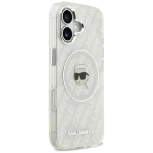 Etui Karl Lagerfeld IML Karl Head Logo MagSafe do Apple iPhone 17 szary