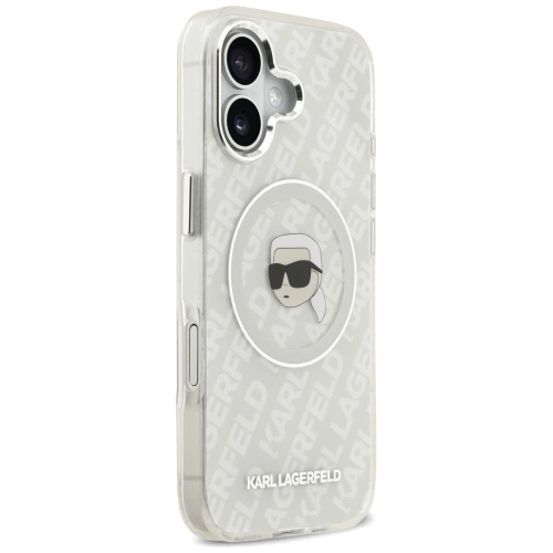 Etui Karl Lagerfeld IML Karl Head Logo MagSafe do Apple iPhone 17 szary