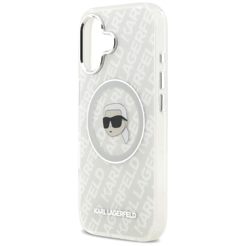 Etui Karl Lagerfeld IML Karl Head Logo MagSafe do Apple iPhone 17 szary