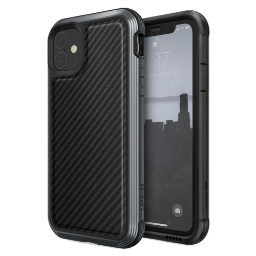 Kup Hliníkový obal X-Doria Defense Lux Apple iPhone 11 (Test pádu 3m) (Černá uhlíková vlákna) - XDR020BLK - {ean13} - Sklep Home Screen