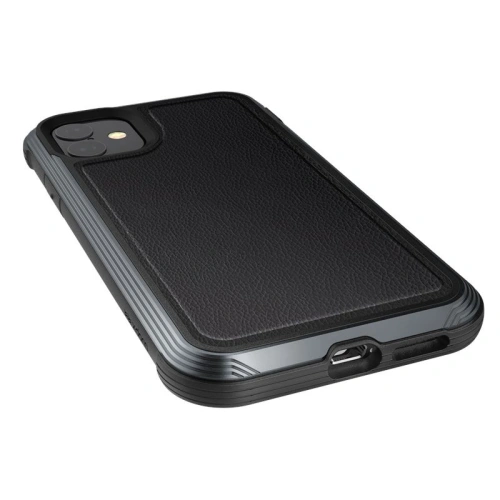 Kup Etui din aluminiu X-Doria Defense Lux Apple iPhone 11 (Test de cădere 3m) (Piele neagră) - XDR021BLK - {ean13} - Sklep Home Screen