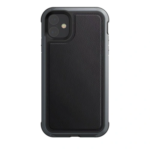 Kup Etui din aluminiu X-Doria Defense Lux Apple iPhone 11 (Test de cădere 3m) (Piele neagră) - XDR021BLK - {ean13} - Sklep Home Screen