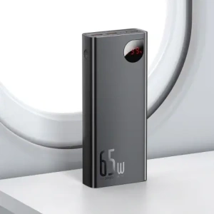 Powerbank Baseus Adaman 2xUSB-A, USB-C, micro USB 20000mAh 65W Quick Charge 4.0 Power Delivery niebieski