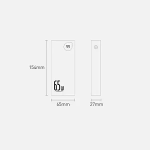 Powerbank Baseus Adaman 2xUSB-A, USB-C, micro USB 20000mAh 65W Quick Charge 4.0 Power Delivery niebieski