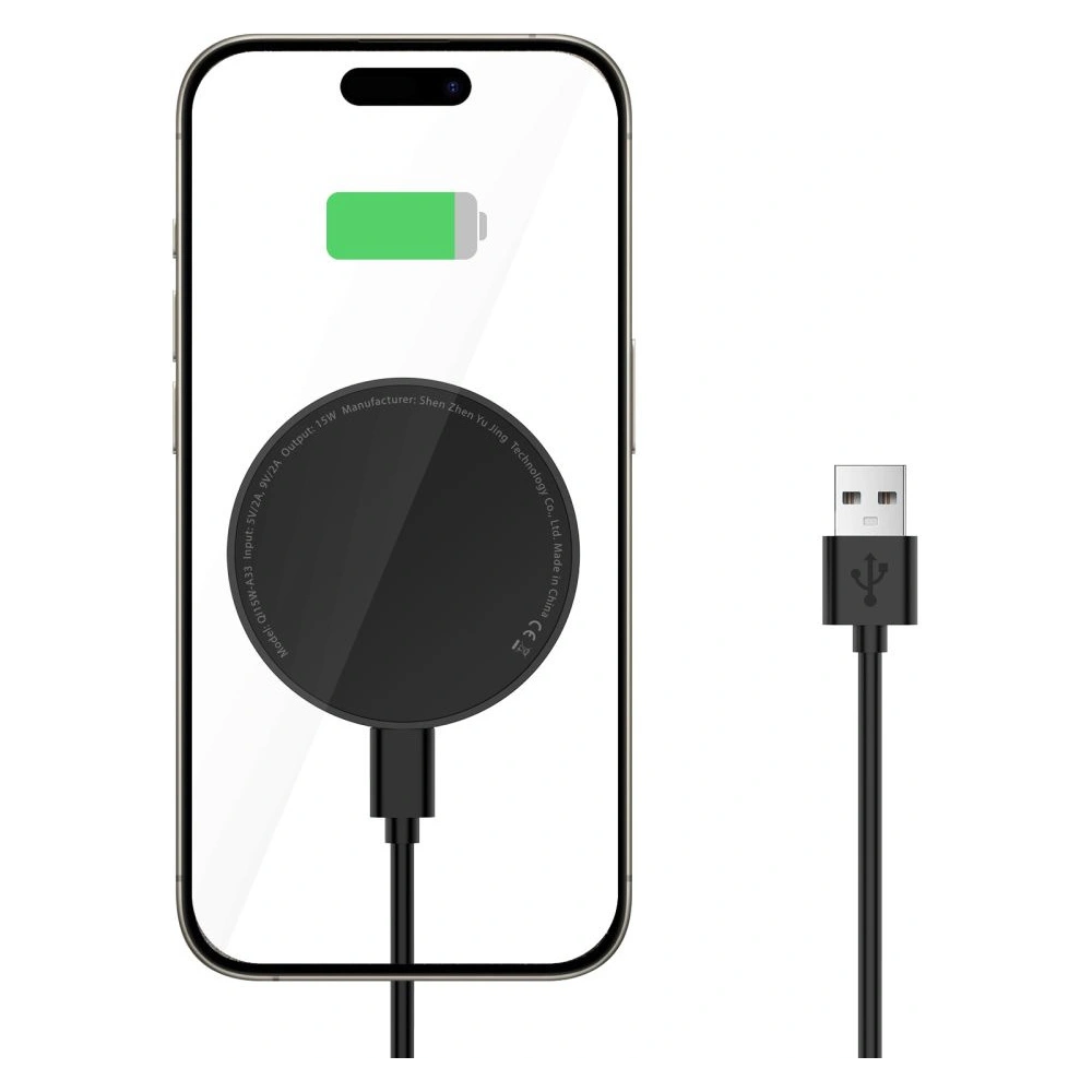 [CR] Ładowarka bezprzewodowa Tech-Protect QI15W-A33 Magnetic MagSafe Wireless Charger Black