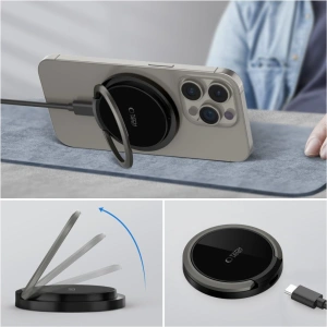 [CR] Ładowarka bezprzewodowa Tech-Protect QI15W-A33 Magnetic MagSafe Wireless Charger Black