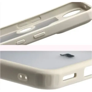 Etui Bizon Case Angelo do Nothing Phone (3) półprzezroczyste z beżową ramką