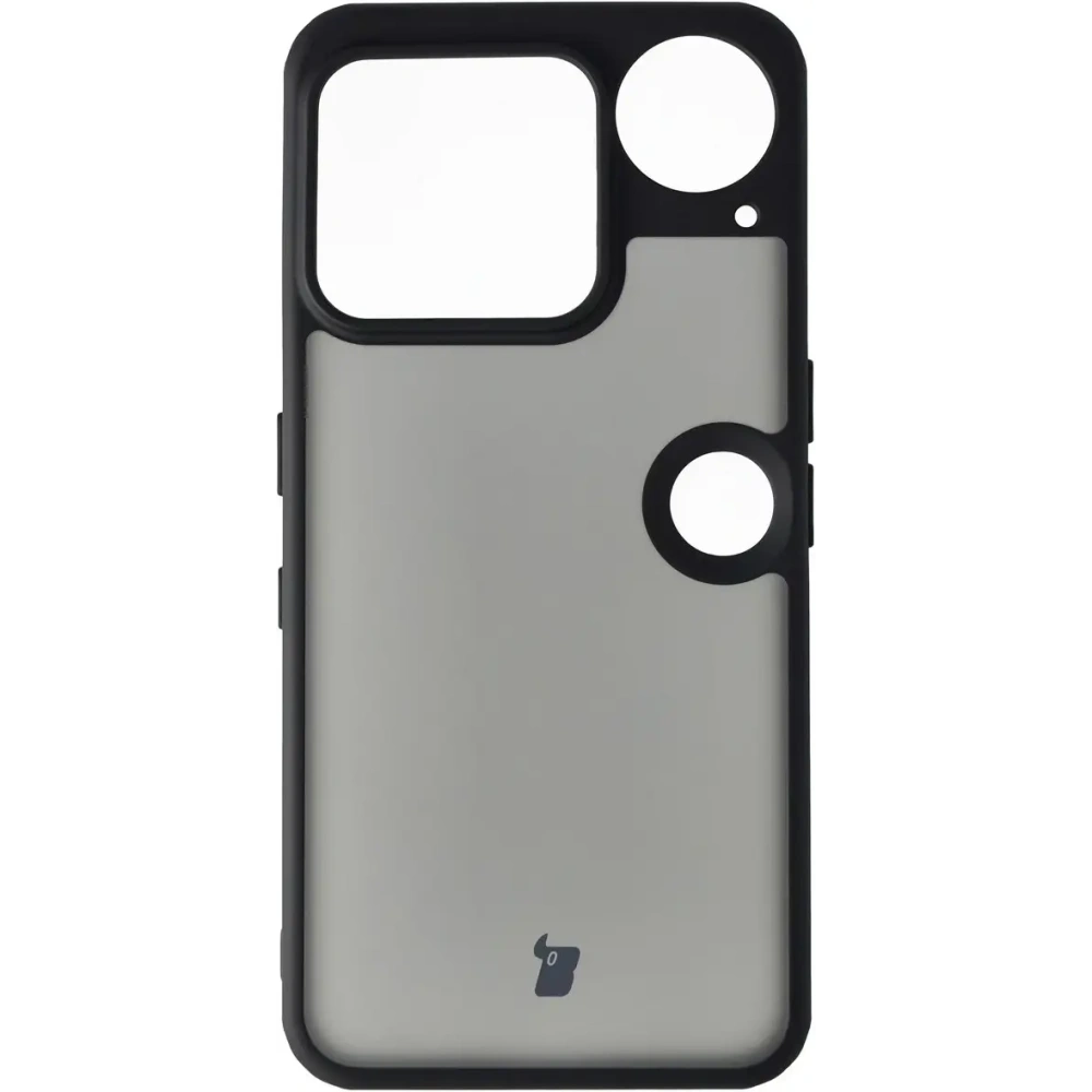 Etui Bizon Case Angelo do Nothing Phone (3) przydymione z czarną ramką