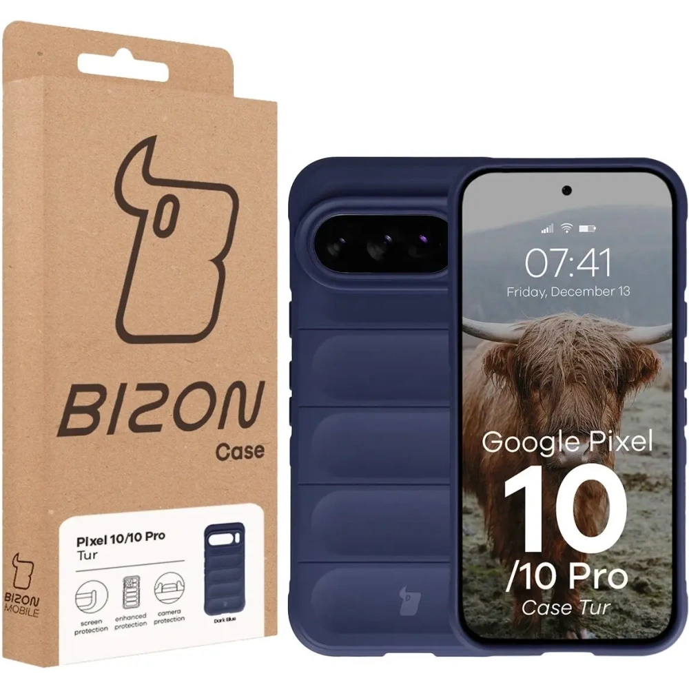 Pancerne etui Bizon Case Tur do Google Pixel 10 / 10 Pro granatowe
