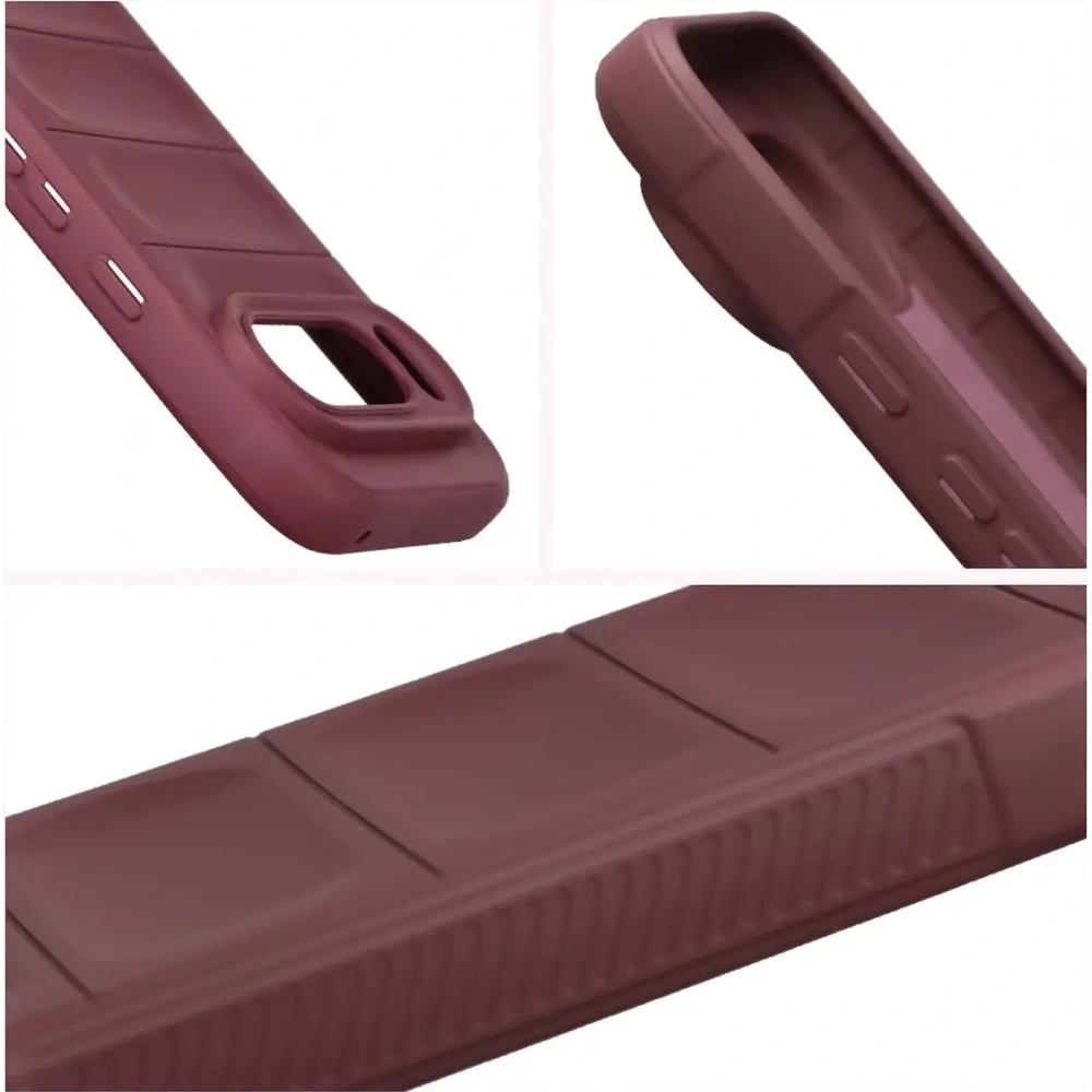 Pancerne etui Bizon Case Tur do Google Pixel 10 / 10 Pro burgundowe