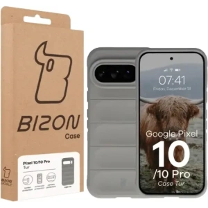 Pancerne etui Bizon Case Tur do Google Pixel 10 / 10 Pro jasnoszare