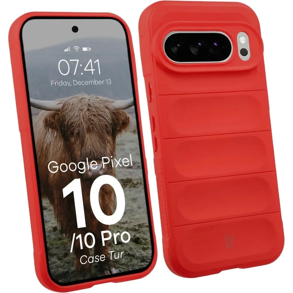 Pancerne etui Bizon Case Tur do Google Pixel 10 / 10 Pro czerwone