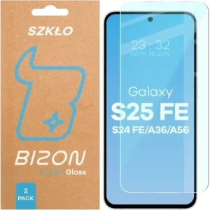 Szkło hartowane Bizon Glass Clear Duo do Galaxy S25 FE / S24 FE / A36 5G / A56 5G [2 PACK]