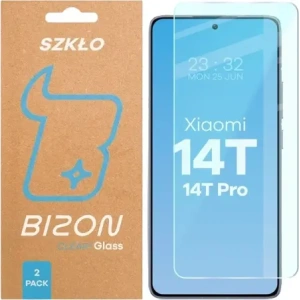 Szkło hartowane Bizon Glass Clear Duo do Xiaomi 14T / 14T Pro [2 PACK]