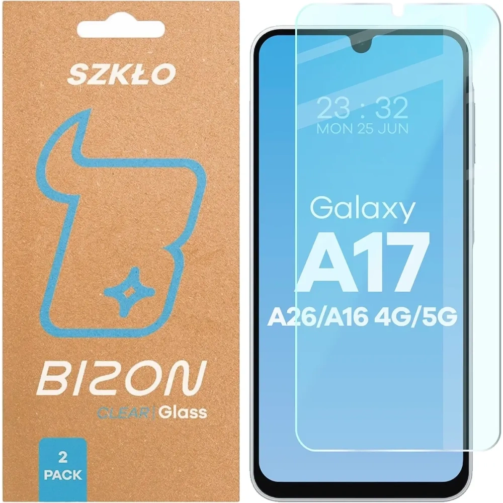 Szkło hartowane Bizon Glass Clear Duo do Galaxy A16 4G / 5G / A17 5G / A26 5G [2 PACK]
