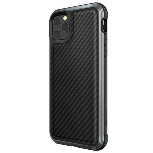 Buy X-Doria Defense Lux - Aluminum Case for iPhone 11 Pro Max (Drop test 3m) (Black Carbon Fiber) - XDR027BLK - {ean13} - Home Screen Store Europe
