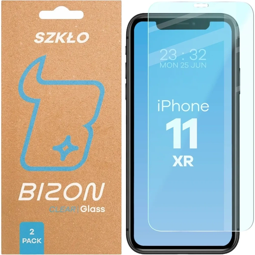 Szkło hartowane Bizon Glass Clear Duo do iPhone 11 / XR [2 PACK]