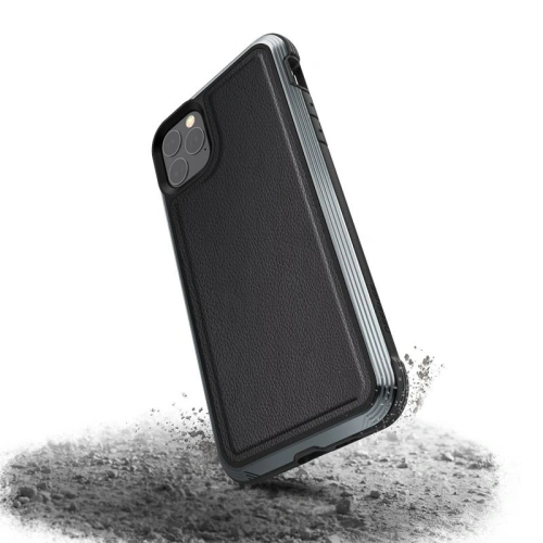 Kup Etui aluminiowe X-Doria Defense Lux Apple iPhone 11 Pro Max (Drop test 3m) (Black Leather) - XDR028BLK - {ean13} - Sklep Home Screen