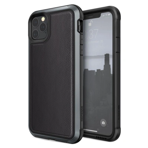 Kup Aluminiové pouzdro X-Doria Defense Lux Apple iPhone 11 Pro Max (zkušební pád 3m) (černá kůže) - XDR028BLK - {ean13} - Sklep Home Screen