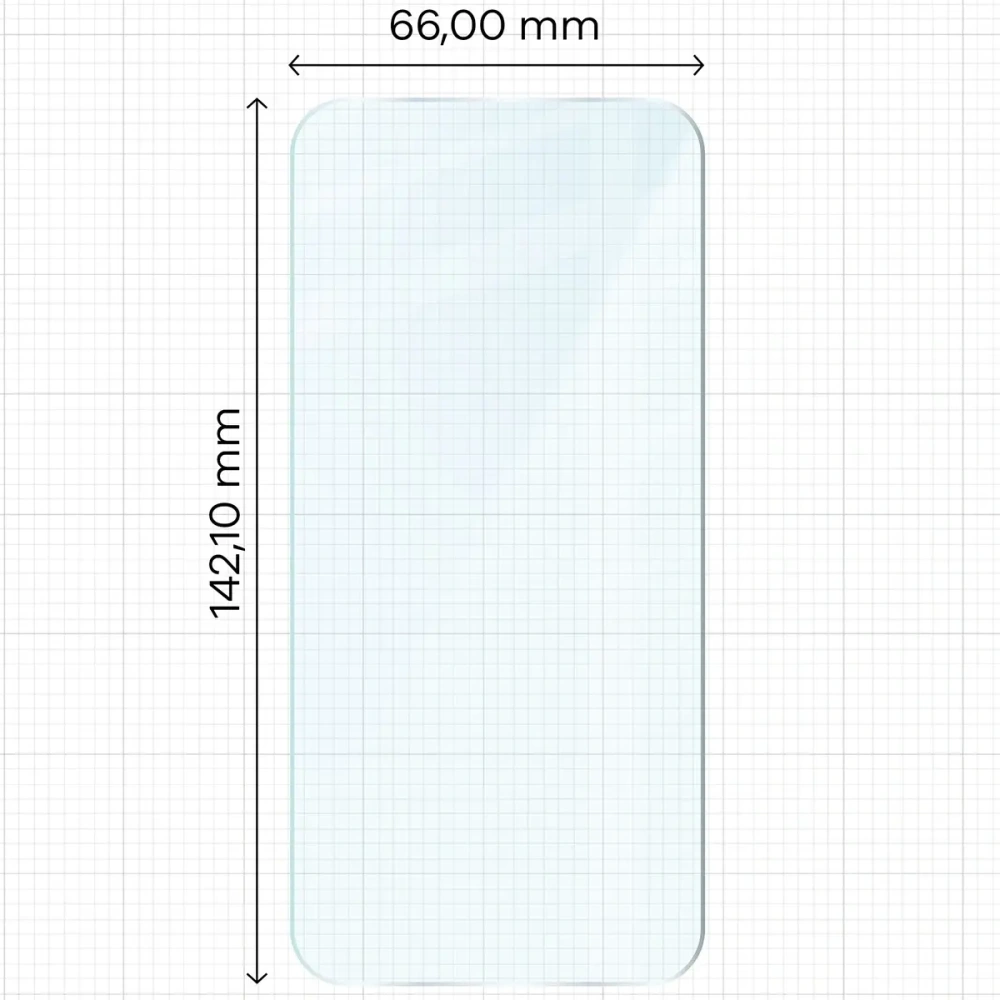 Szkło hartowane Bizon Glass Clear Duo do iPhone 15 / 15 Pro / 16 [2 PACK]