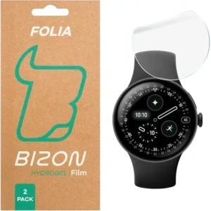 Folia hydrożelowa na ekran Bizon Glass Watch Hydrogel Duo do Google Pixel Watch 4 45mm [2 PACK]