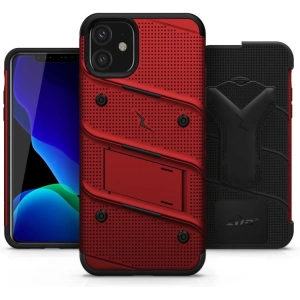 Kup Páncélozott tok Zizo Bolt Cover Apple iPhone 11 9H üveggel a kijelzőn + állvány & övtartó (Piros/Fekete) - ZIZ005REDBLK - {ean13} - Sklep Home Screen