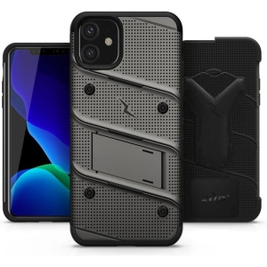 Kup Páncélozott tok Zizo Bolt Cover Apple iPhone 11 9H üveggel a kijelzőn + állvány & övtartó (Fém Szürke/Fekete) - ZIZ008GRYBLK - {ean13} - Sklep Home Screen