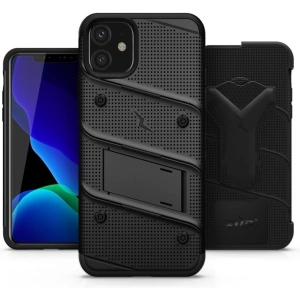 Kup Páncélozott tok Zizo Bolt Cover Apple iPhone 11 9H üveggel a kijelzőhöz + állvány és övcsat (Fekete/Fekete) - ZIZ007BLK - {ean13} - Sklep Home Screen